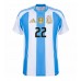 Argentinien Lautaro Martinez #22 Replik Heimtrikot Copa America 2024 Kurzarm